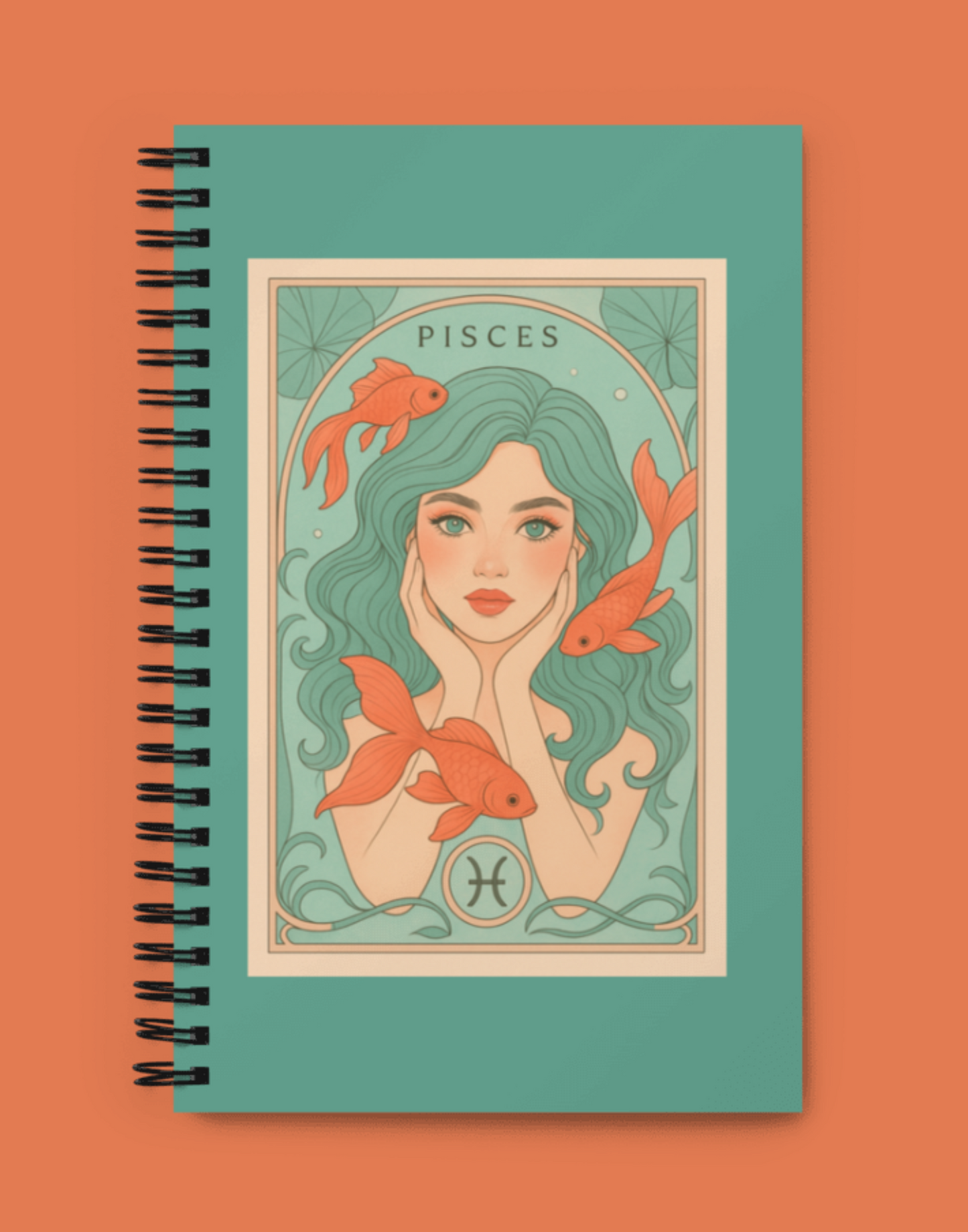 Pisces Bloom Goddess Notebook