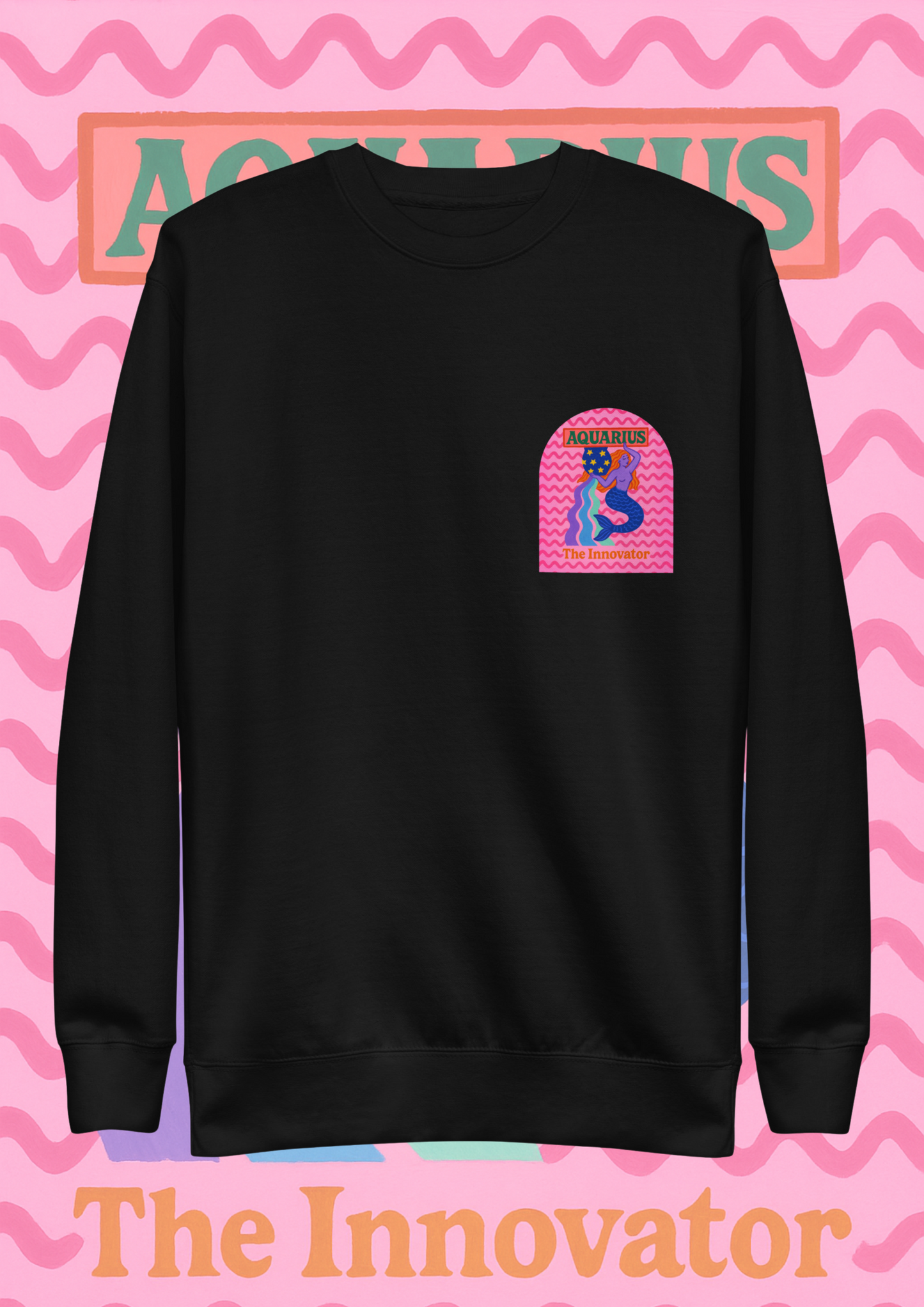 Aquarius Cosmic Color Sweatshirt