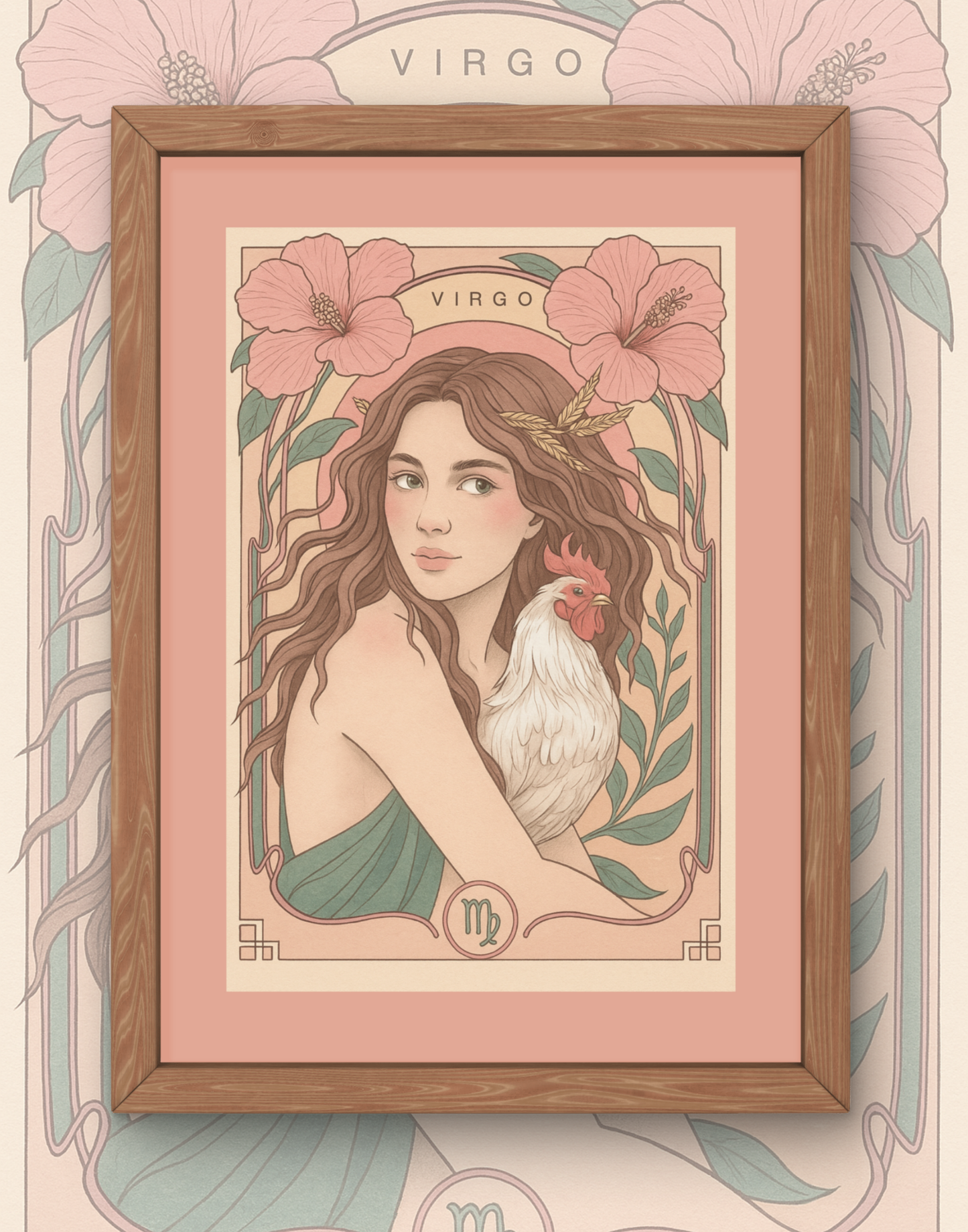 Virgo Bloom Goddess Print