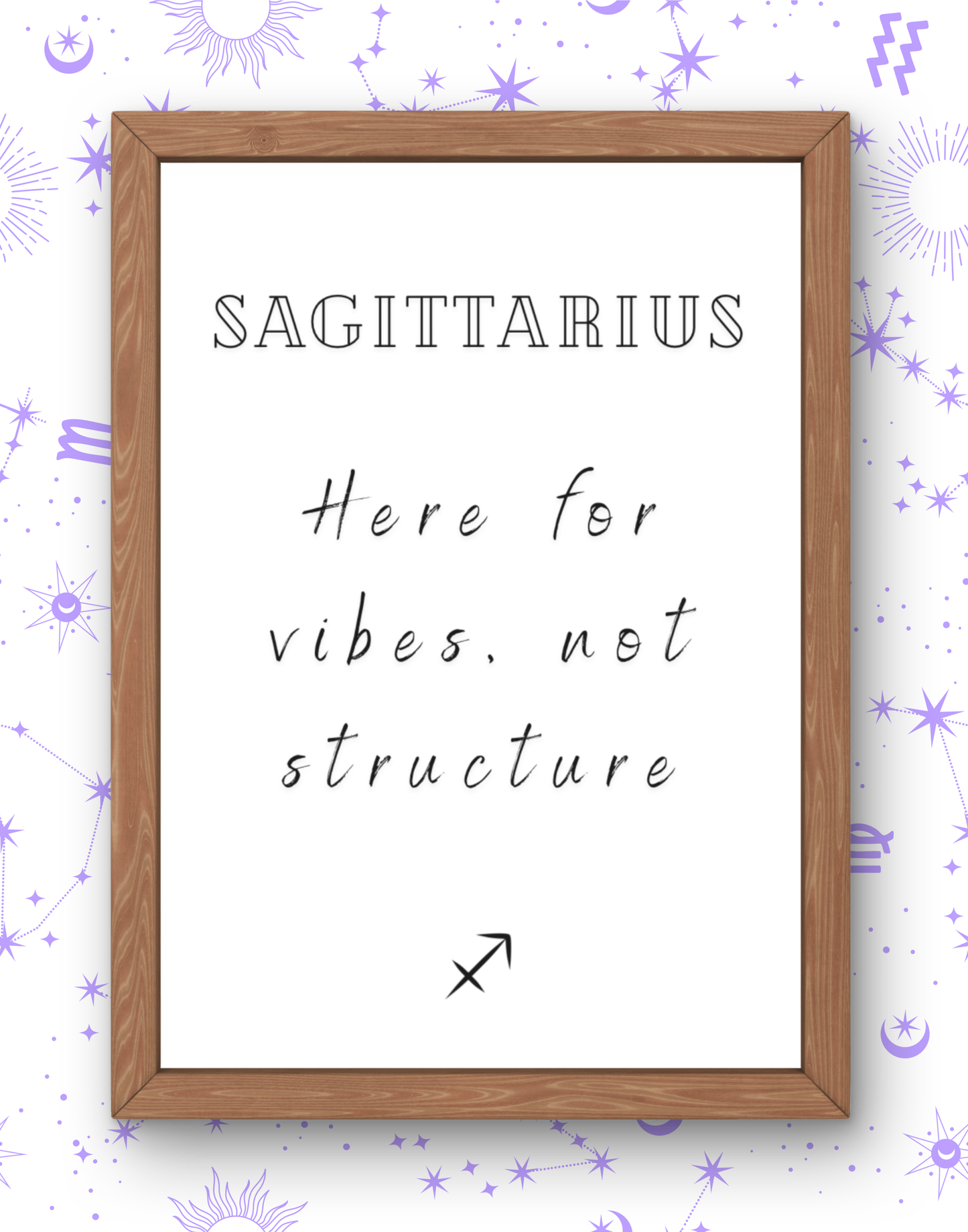Sagittarius Real Zodiac Talk Print