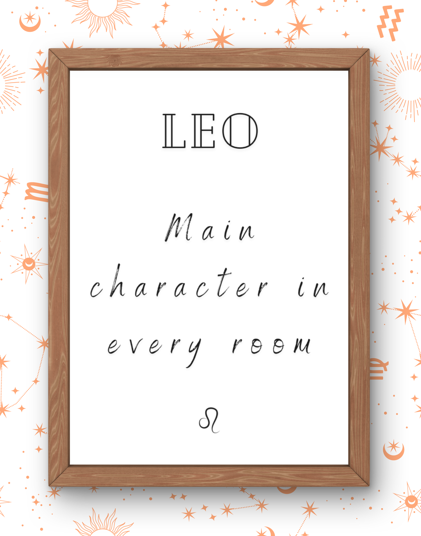 Leo Real Zodiac Talk Print