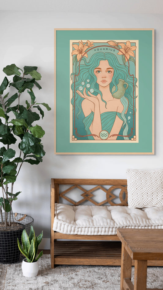 Aquarius Bloom Goddess Print