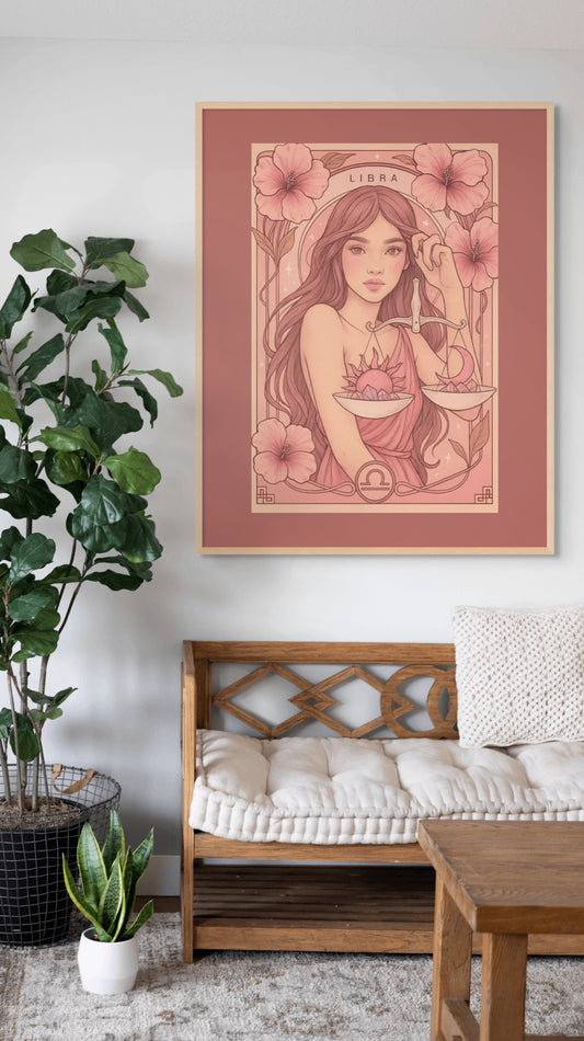 Libra Bloom Goddess Print