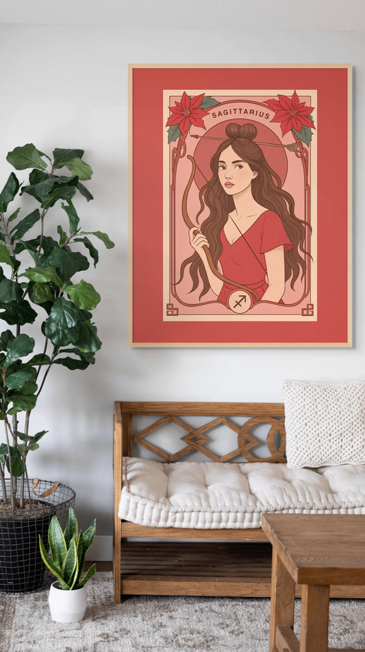 Sagittarius Bloom Goddess Print