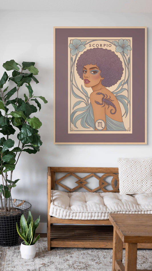 Scorpio Bloom Goddess Print