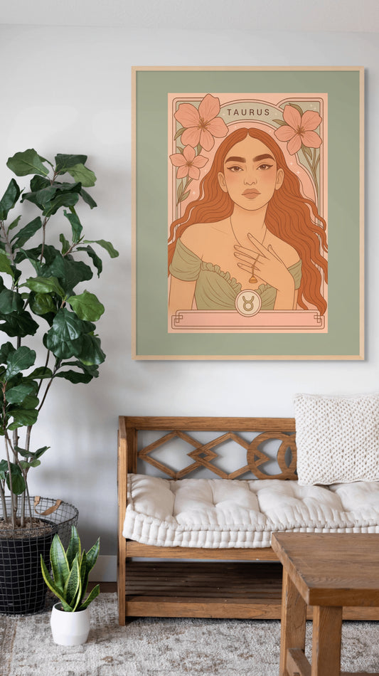 Taurus Goddess Bloom Print