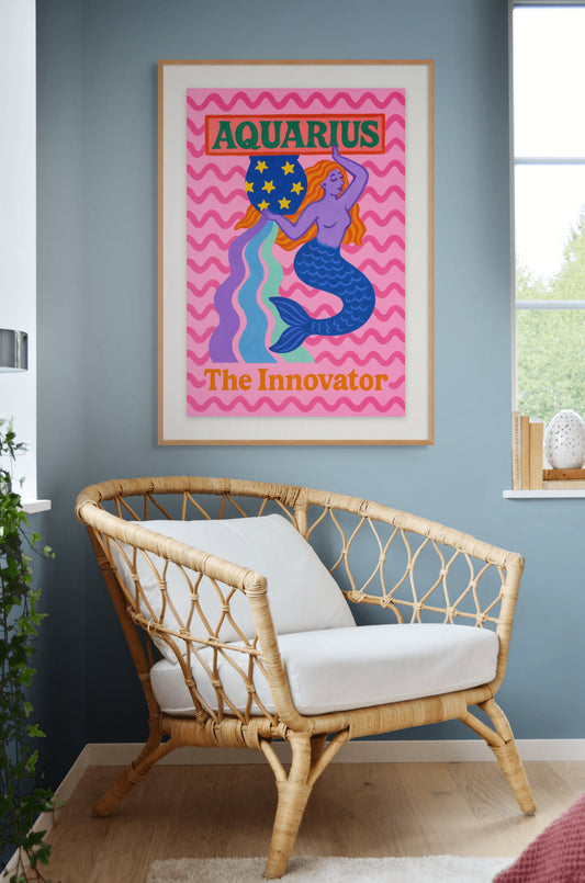 Aquarius Cosmic Color Print