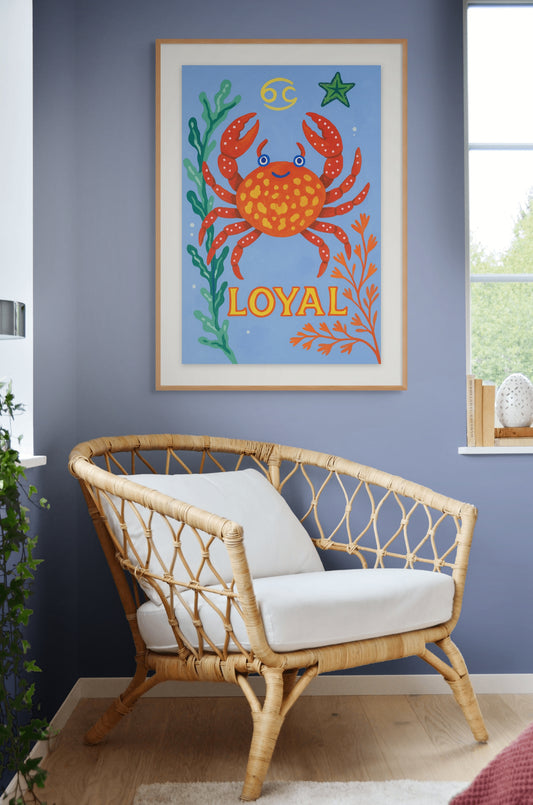 Cancer Cosmic Color Print