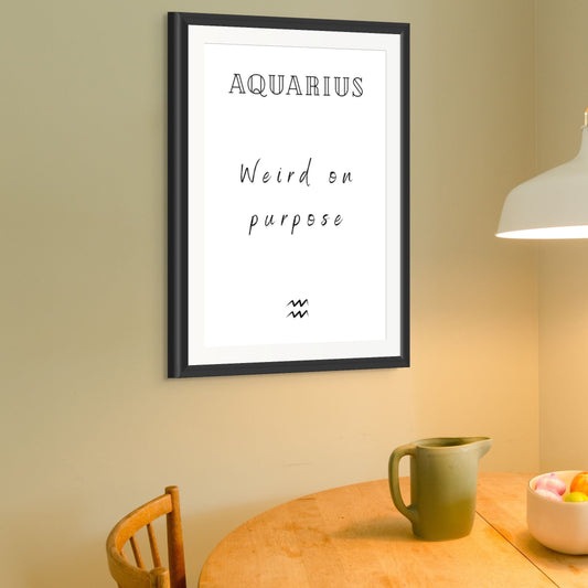 Aquarius Real Zodiac Talk Print