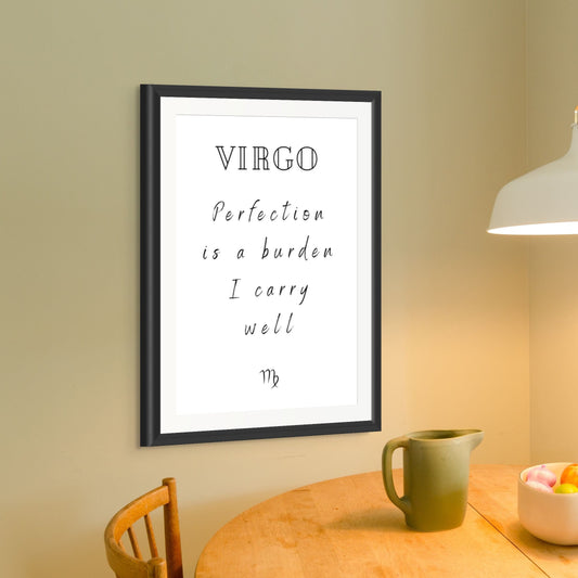 Virgo Real Zodiac Talk Print