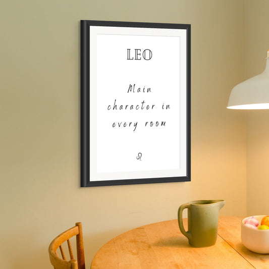 Leo Real Zodiac Talk Print