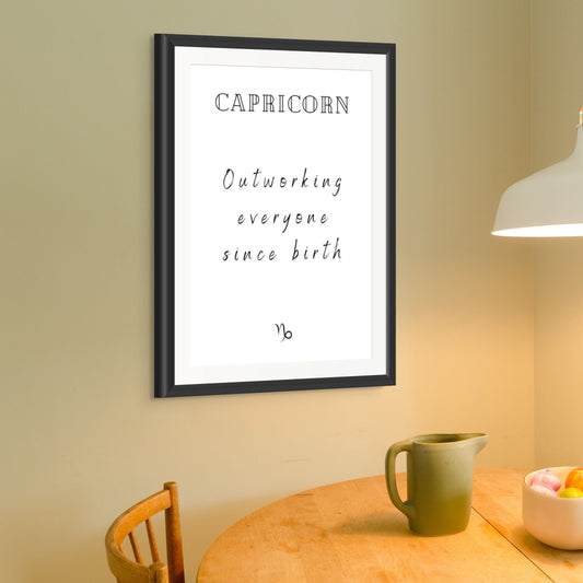 Capricorn Real Zodiac Talk Print
