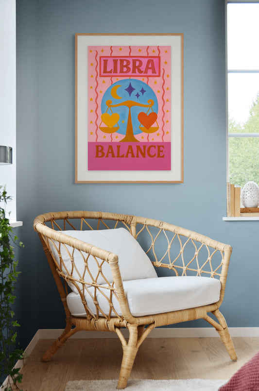 Libra Cosmic Color Print