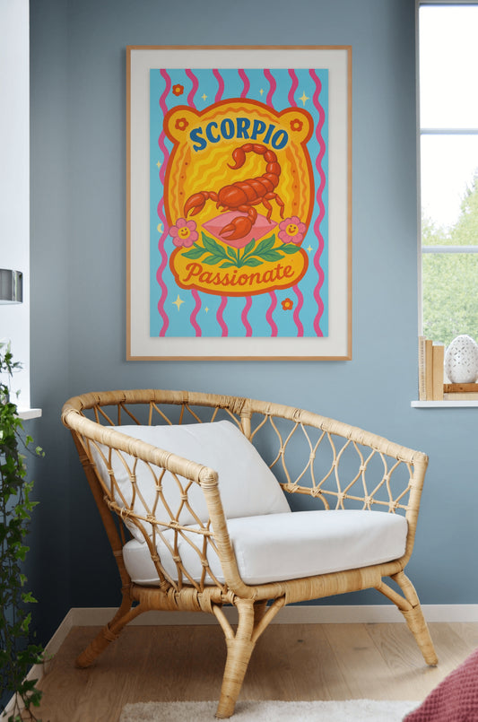 Scorpio Cosmic Color Print