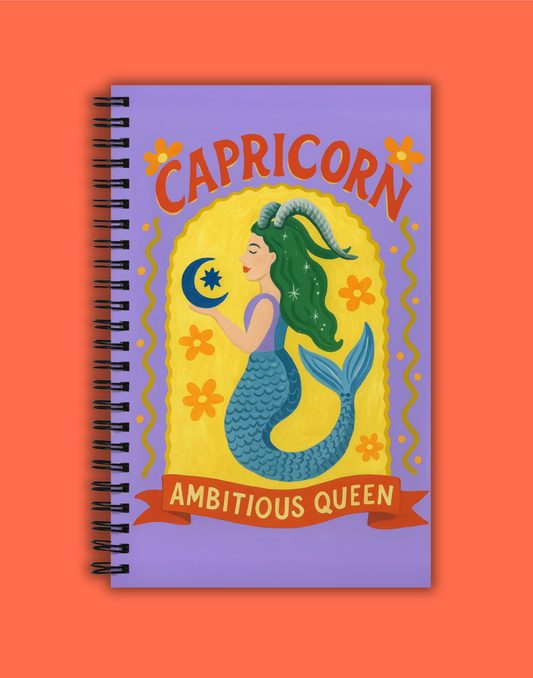 Capricorn Cosmic Color Notebook
