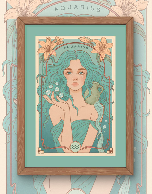 Aquarius Bloom Goddess Print