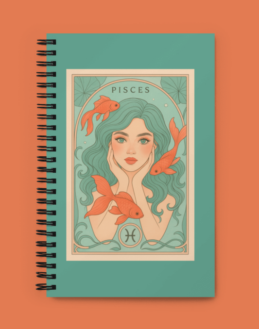 Pisces Bloom Goddess Notebook
