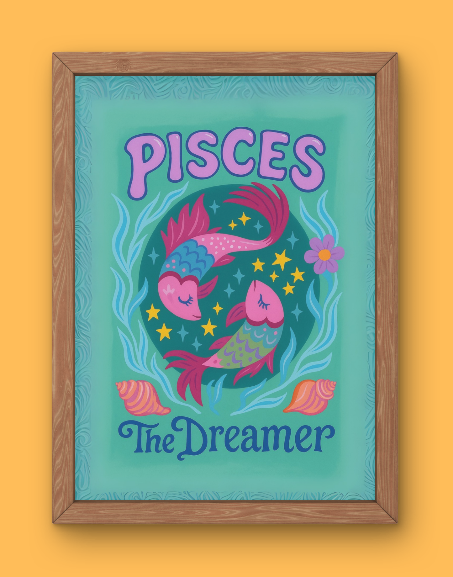 Pisces Cosmic Color Print