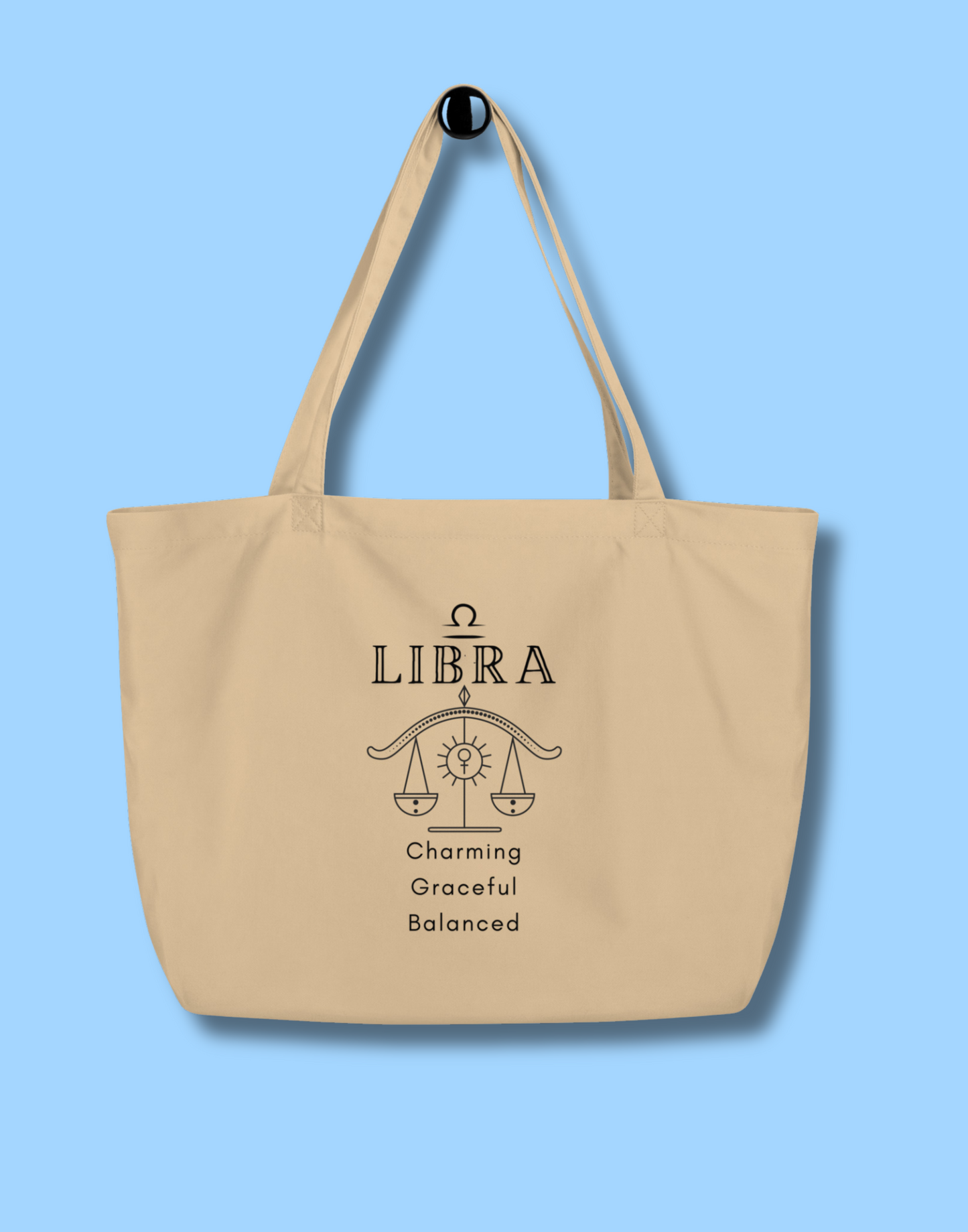 Libra Large Zodiac Personality Tote