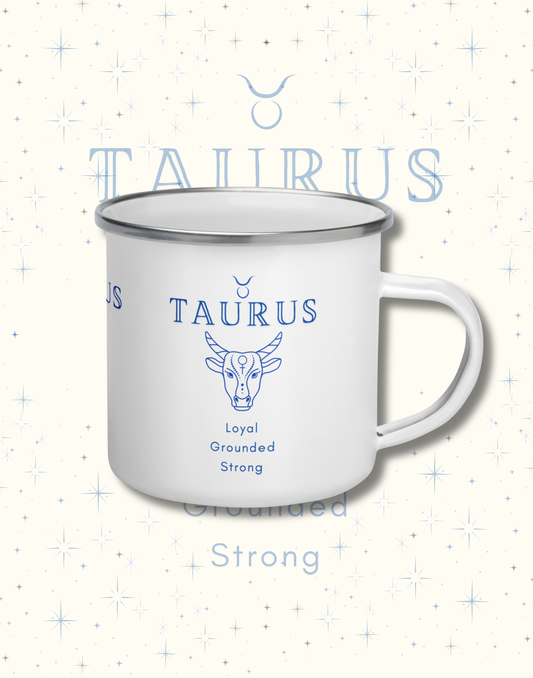 Taurus Zodiac Personality Enamel Mug