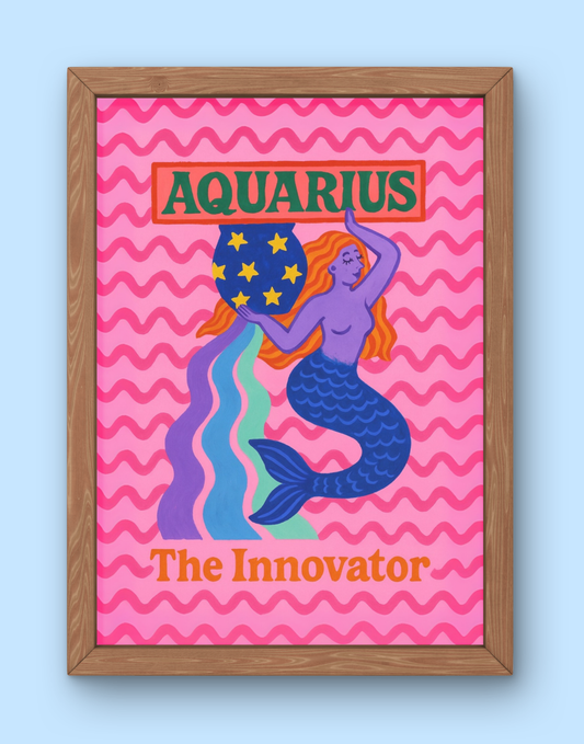 Aquarius Cosmic Color Print