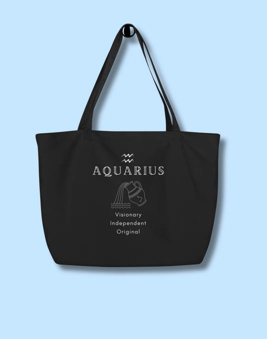 Aquarius Large Zodiac Personality Tote