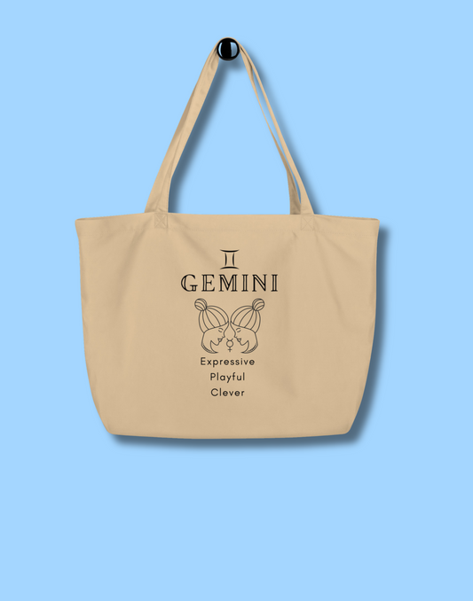 Gemini Large Zodiac Personality Tote