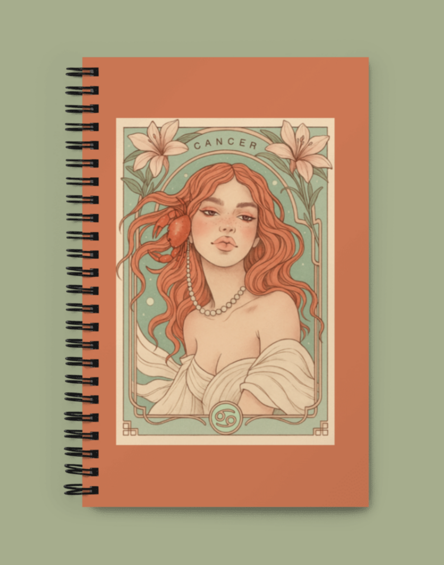 Cancer Bloom Goddess Notebook