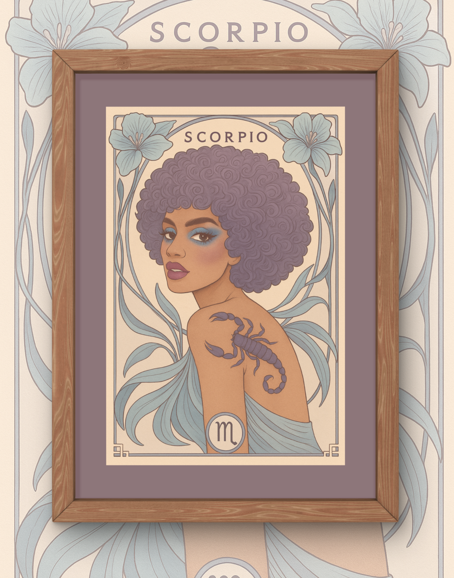 Scorpio Bloom Goddess Print