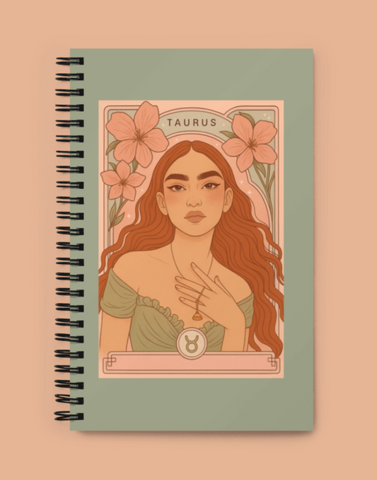 Taurus Bloom Goddess Notebook