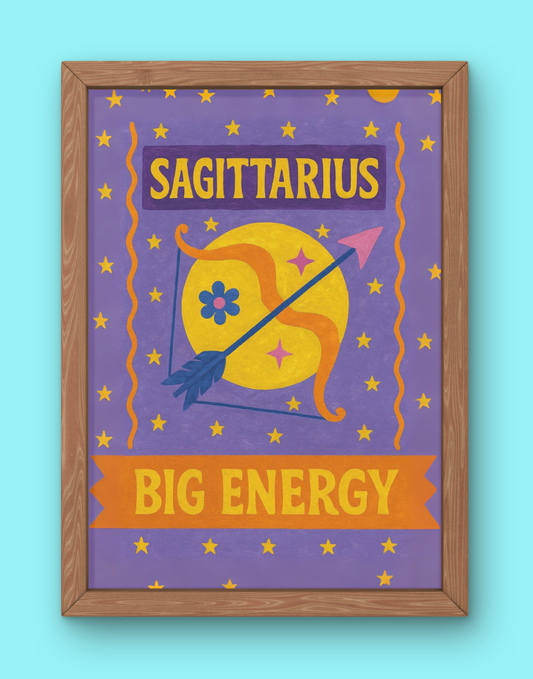 Sagittarius Cosmic Color Print