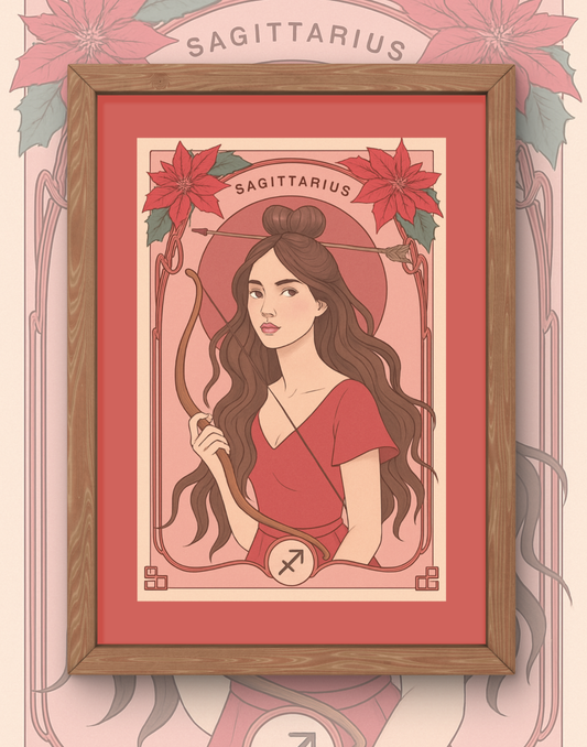 Sagittarius Bloom Goddess Print
