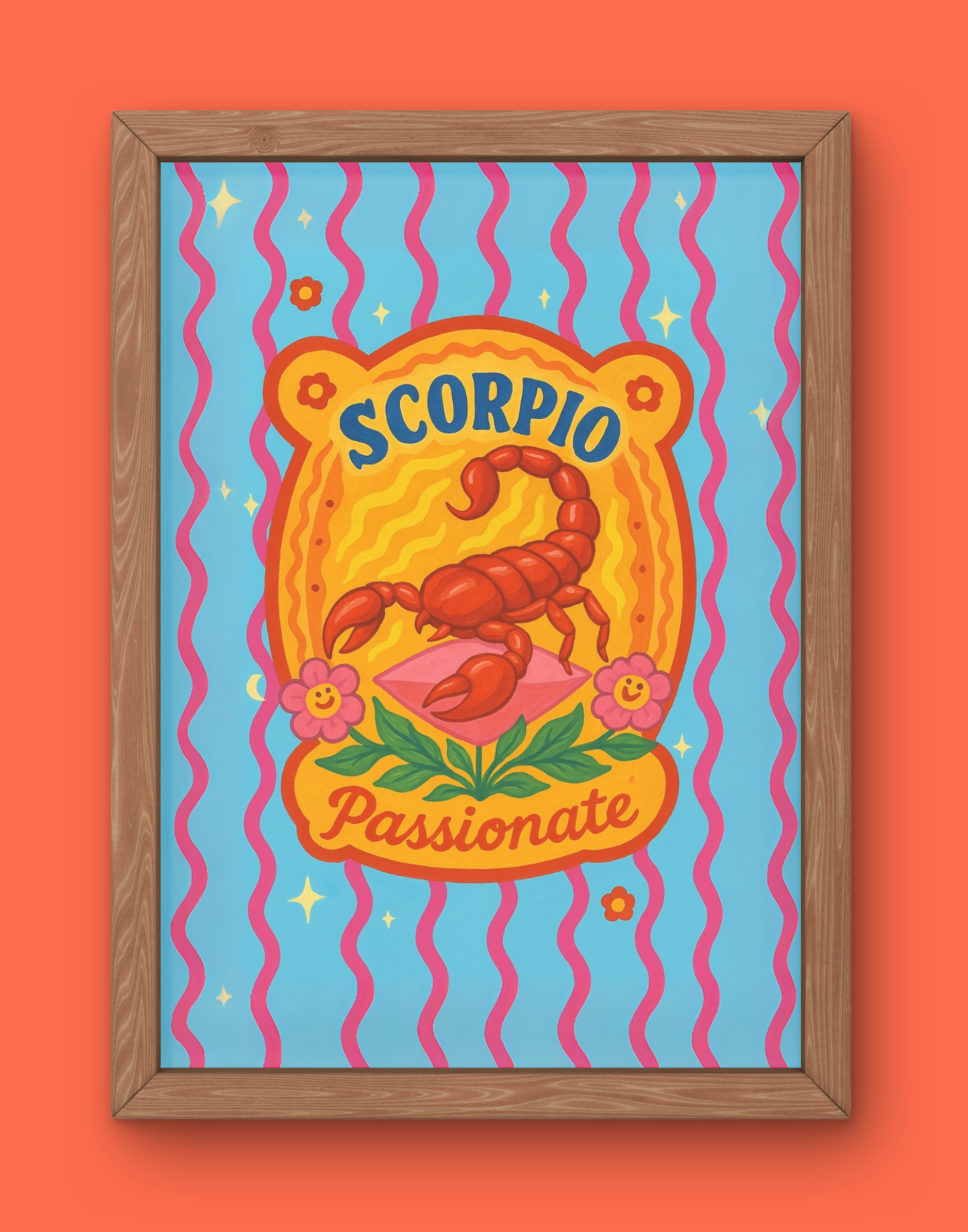 Scorpio Cosmic Color Print