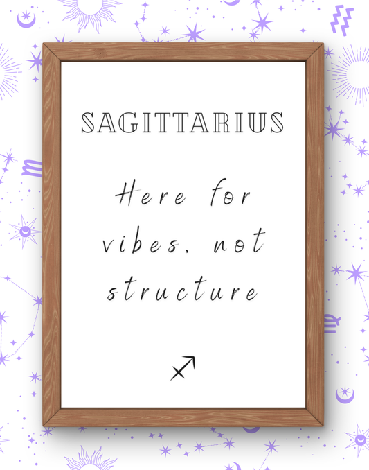 Sagittarius Real Zodiac Talk Print