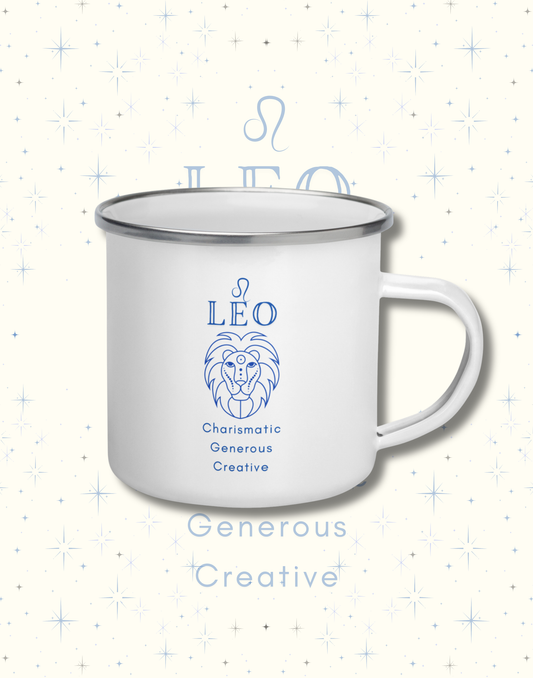 Leo Zodiac Personality Enamel Mug