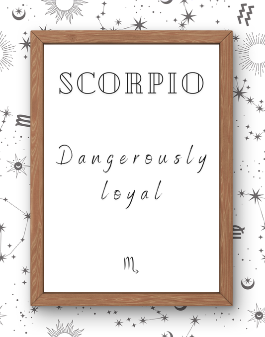 Scorpio Real Zodiac Talk Print