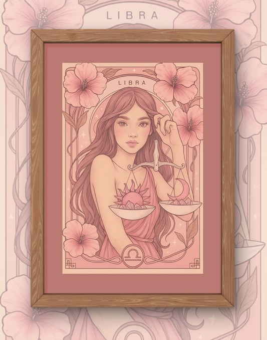 Libra Bloom Goddess Print