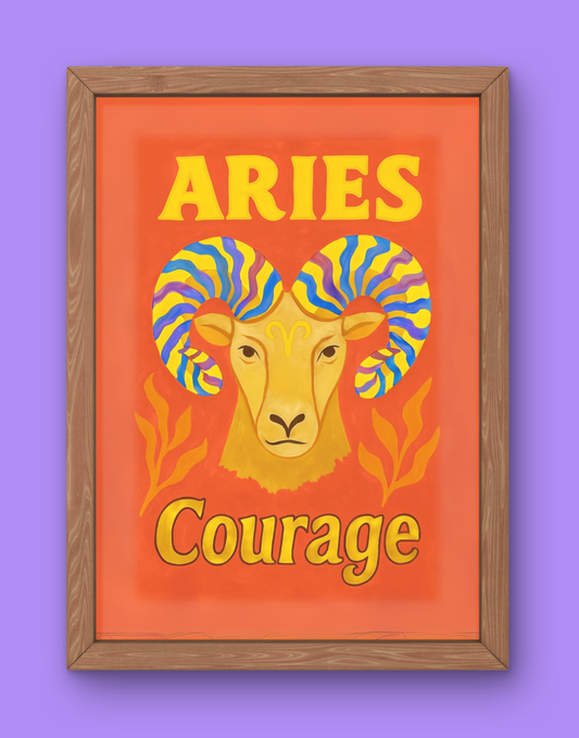 Aries Cosmic Color Print