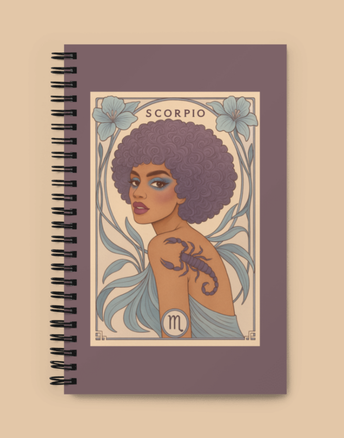Scorpio Bloom Goddess Notebook