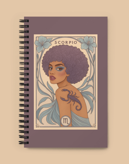 Scorpio Bloom Goddess Notebook