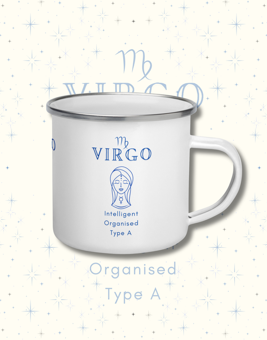 Virgo Zodiac Personality Enamel Mug