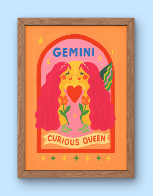 Gemini Cosmic Color Print