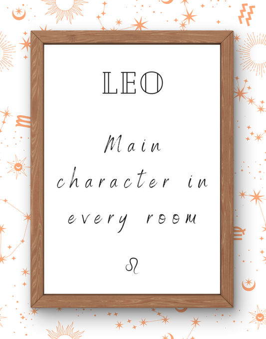 Leo Real Zodiac Talk Print