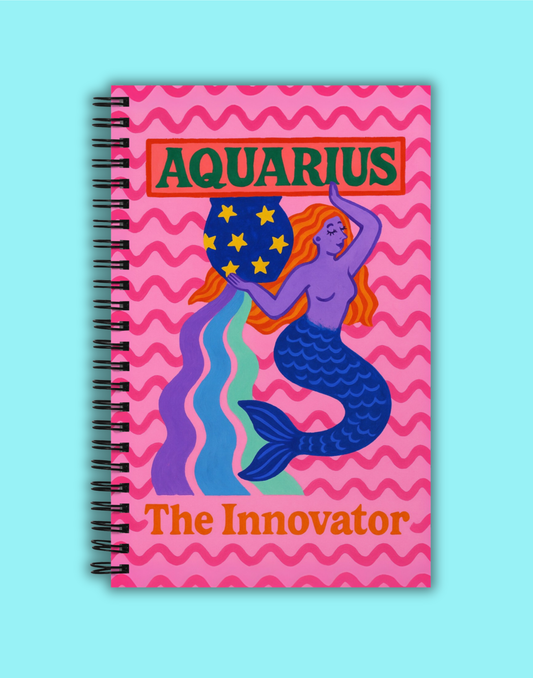 Aquarius Cosmic Color Notebook