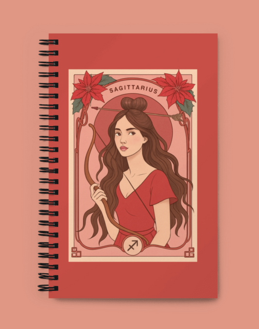 Sagittarius Bloom Goddess Notebook