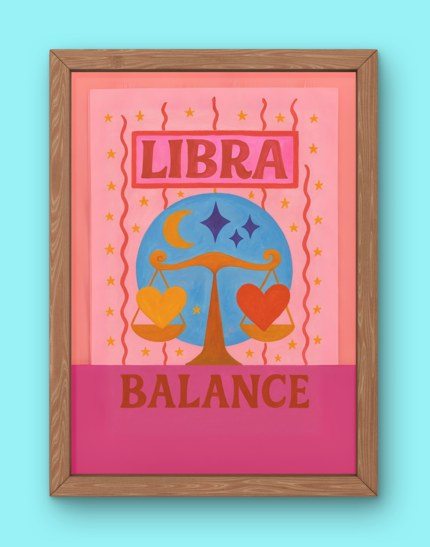 Libra Cosmic Color Print