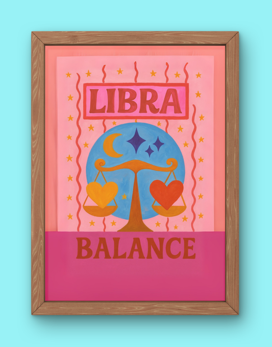 Libra Cosmic Color Print