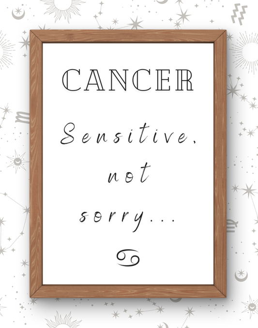 Cancer Real Zodiac Talk Print
