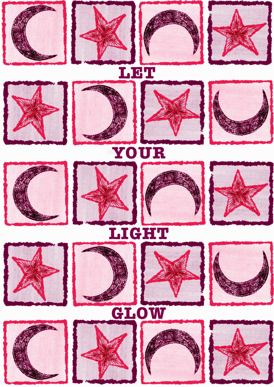 Let Your Light Glow Print