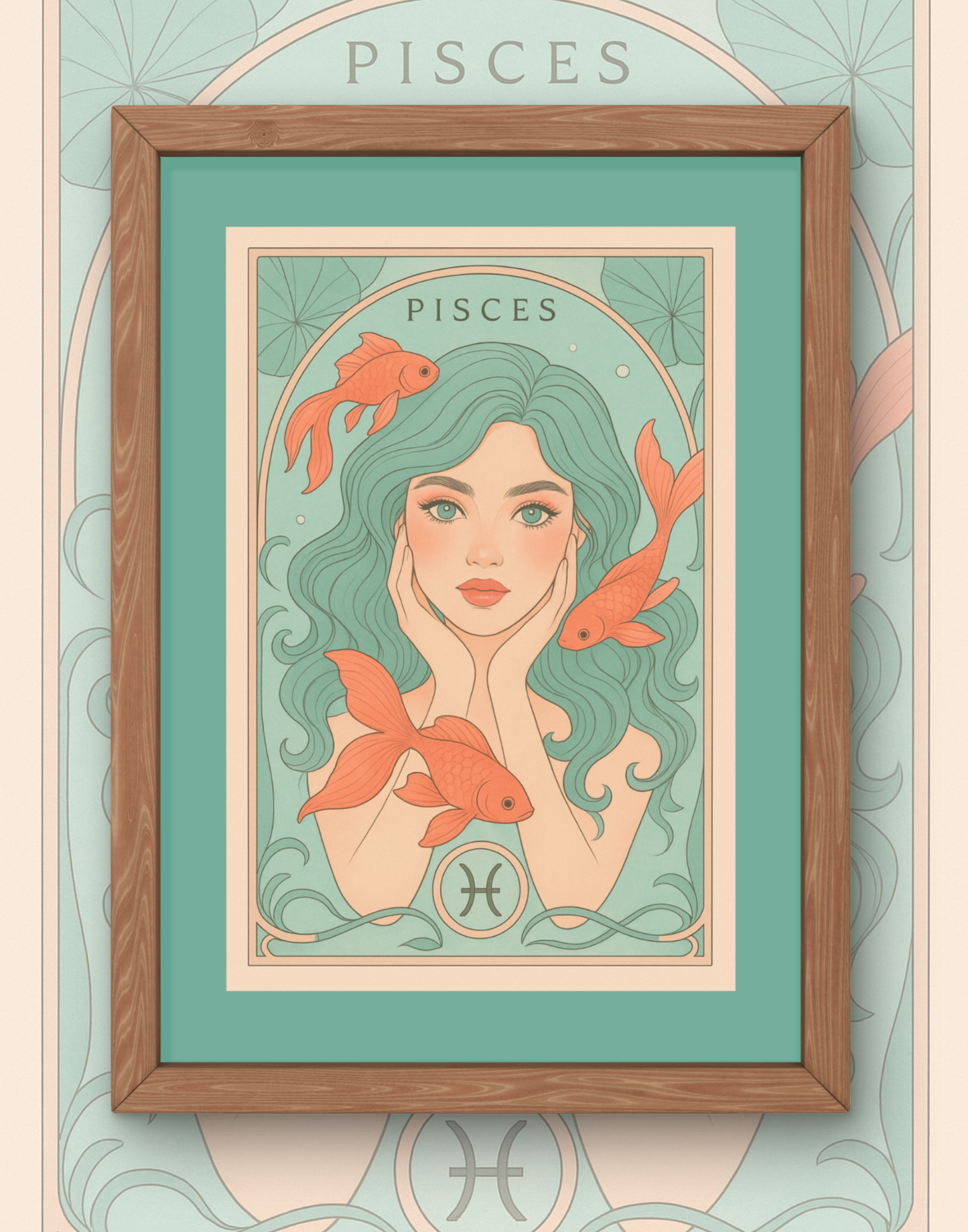 Pisces Bloom Goddess Print